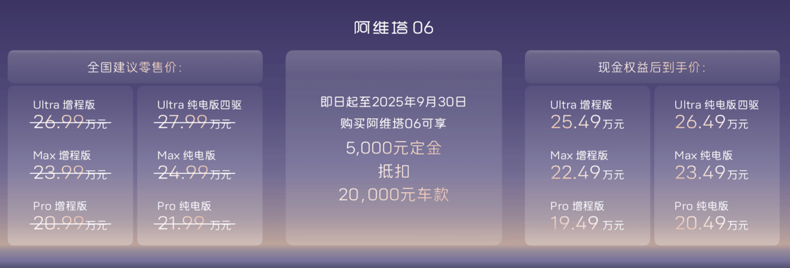 阿维塔06 Ultra增程版上市:25.49万拿下华为“满血智能+5C大电池”